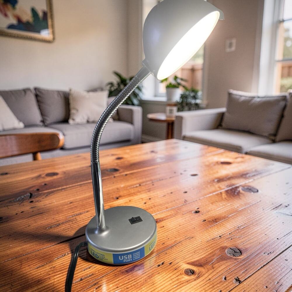 LED Desk Lamp With USB Port